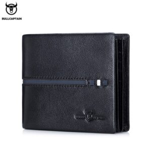 BULLCAPTAIN Genuine Leather Wallet Male Brand Designer Business Wallet