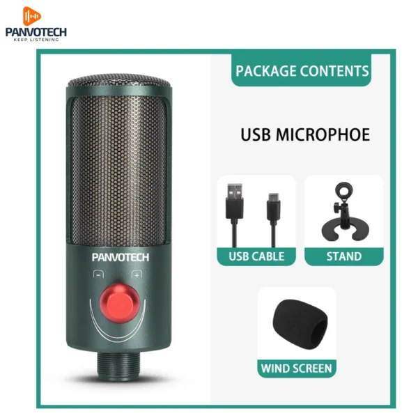 Panvotech Professional USB Condenser Microphone - Image 2