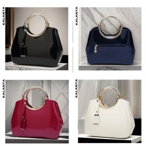 Kalanta Women's Luxury Genuine Leather Wristlet Clutch.