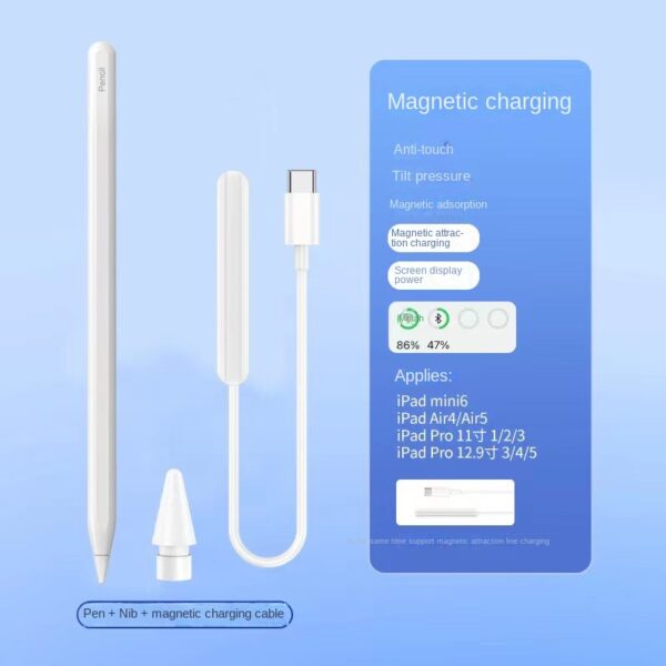 Third-Generation Capacitive Stylus Pen – Magnetic Charging, Precision Touch, and Smooth Handwriting. Perfect for Apple iPad and Other Tablets. Ideal f - Image 4