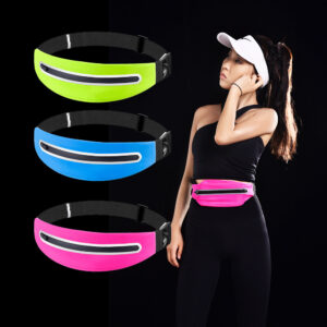 Waterproof Reflective Running Waist Bag – Lightweight, Close-Fitting, and Secure for Men & Women. It is ideal for Outdoor Activities.