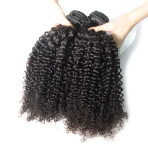 Premium Virgin Curly Hair Bundles – 100% Raw, Cuticle-Aligned Brazilian, Cambodian, Burmese, and Mongolian Hair. Naturally kinky curly wave texture for a flawless, voluminous look. Soft, tangle-free, and long-lasting for effortless styling.