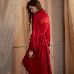 Luxurious Women’s Long Lace Night Dress