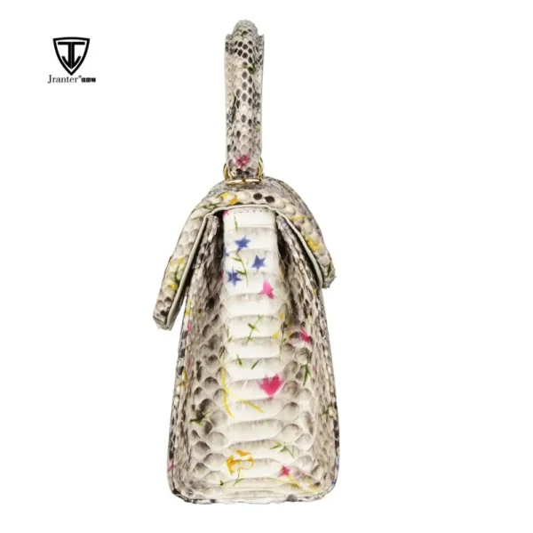 Vintage Genuine Snake Skin Leather Handbag – Timeless Luxury for Women - Image 2