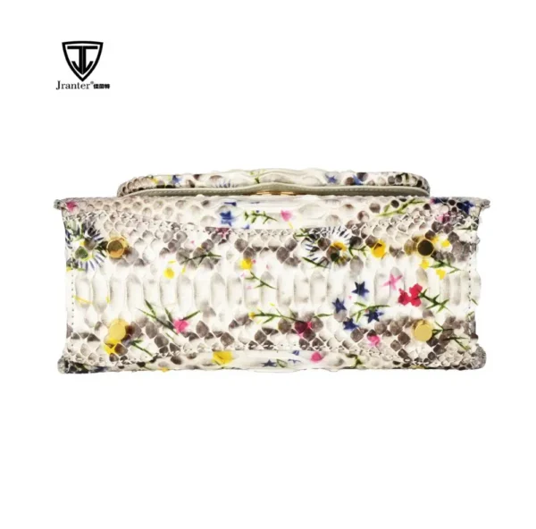 Vintage Genuine Snake Skin Leather Handbag – Timeless Luxury for Women - Image 5