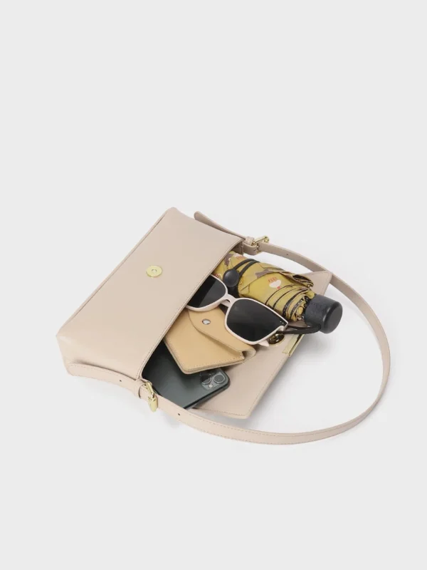 Stylish Genuine Leather Crossbody Mobile Phone Bag - Image 4
