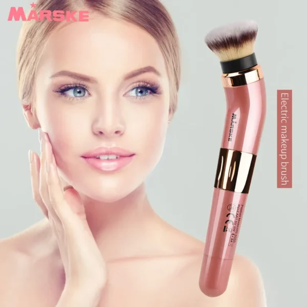 MARSKE Electric Makeup Brush Loose Powder Beauty Tool 360 Degree Rotation Non-toxic Makeup Brush - Image 2