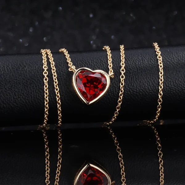 Introducing our exquisite Heart Shape Necklace Pendant, crafted in stunning 18k Yellow Gold - Image 3
