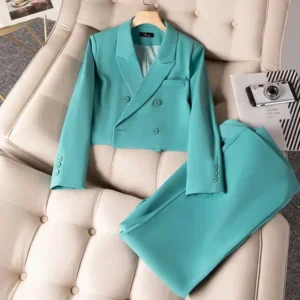Elegant Women's Long Sleeved Professional Suit