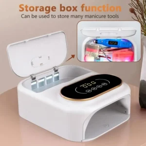 Professional Automatic UV LED Nail Lamp with Touch Screen - Smart Gel Nail Manicure Machine for Efficient Gel Polish Drying