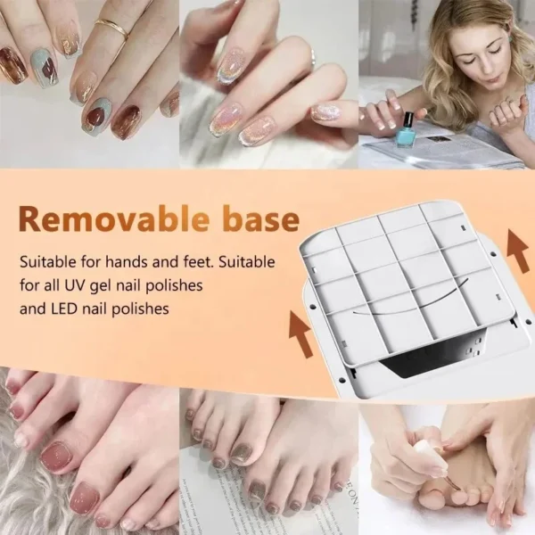 Professional Automatic UV LED Nail Lamp with Touch Screen - Smart Gel Nail Manicure Machine for Efficient Gel Polish Drying - Image 5